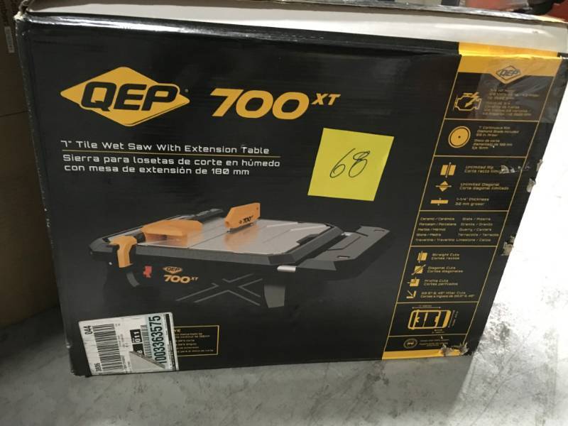 QEP 7 in. 700XT Wet Tile Saw with Table Extension USED  in good condition