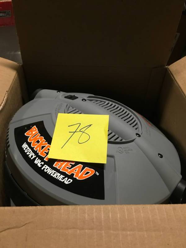Bucket Head BH0100 WetDry Vac Powerhead, Powerful WetDry Vac Performance By Emerson Tools Co  in good condition