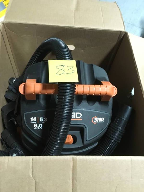 Ridgid WD1450 14-Gallon 6-Horsepower WetDry Vacuum in good condition
