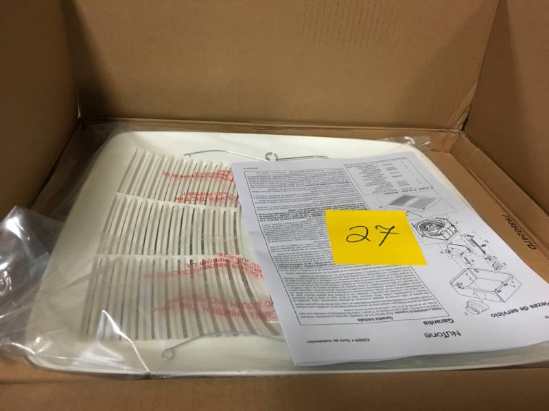 lot 27 image: NuTone EZ Fit 80 CFM Ceiling Bathroom Exhaust Fan, ENERGY STAR  in good condition
