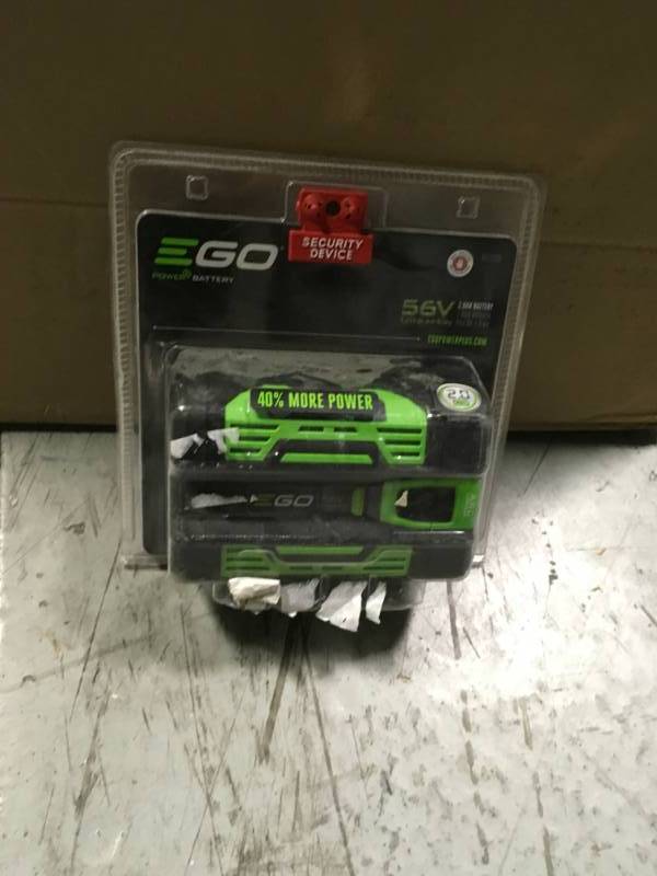lot 37 image: EGO Lawn Equipment Parts 56-Volt 2.0 Ah Battery BA1120  in good condition