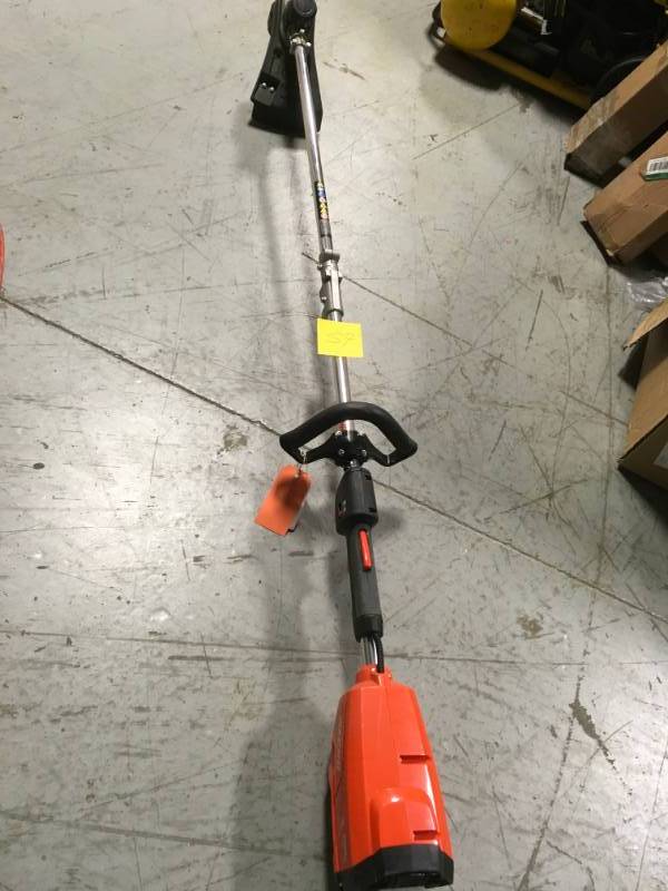 lot 57 image: ECHO 58-Volt Lithium-Ion Brushless Cordless String Trimmer tool only  in good condition