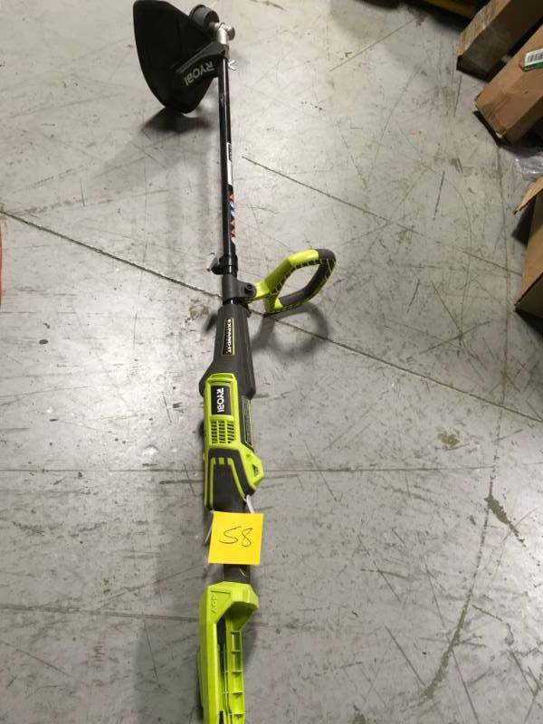 lot 58 image: Ryobi RY40002 40V Expand-It Power Head & RY15523A Trimmer Attachment in good condition