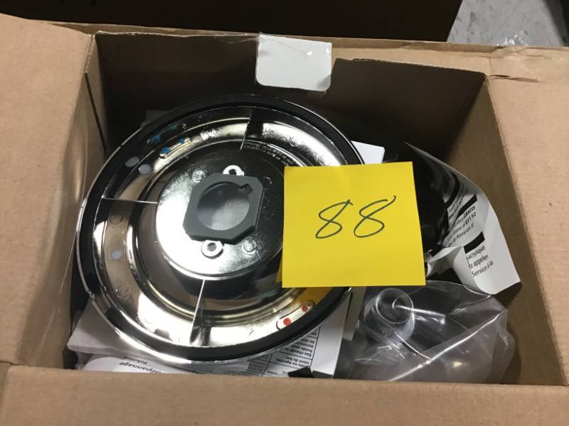 lot 88 image: Adler 1-Handle 4-Spray Tub and Shower Faucet with Valve with Shower Rod in Spot Resist Brushed in good condition nickel (Valve Included) in good condition