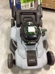 lot 106 image: Ego 21 in. 56-Volt Lithium-ion Cordless Walk Behind  Mower 2.5 hr  battery  included in very good Condition