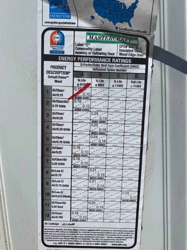 lot 58 image: New Mastercraft Door & Frame