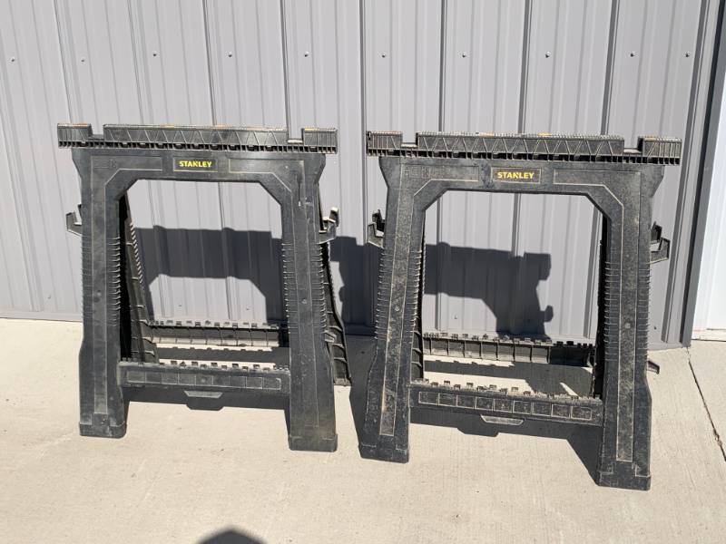 lot 59 image: Set of 2 Stanley Sawhorses