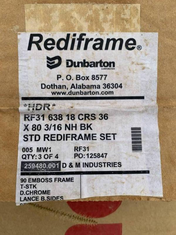 lot 63 image: Rediframe Metal Door Frames
