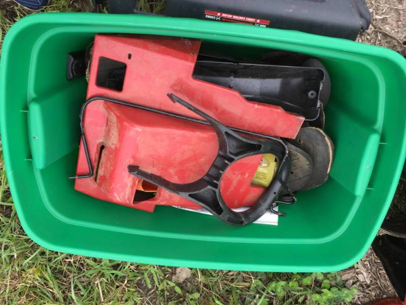 lot 188 image: Bin of Snowblower Parts