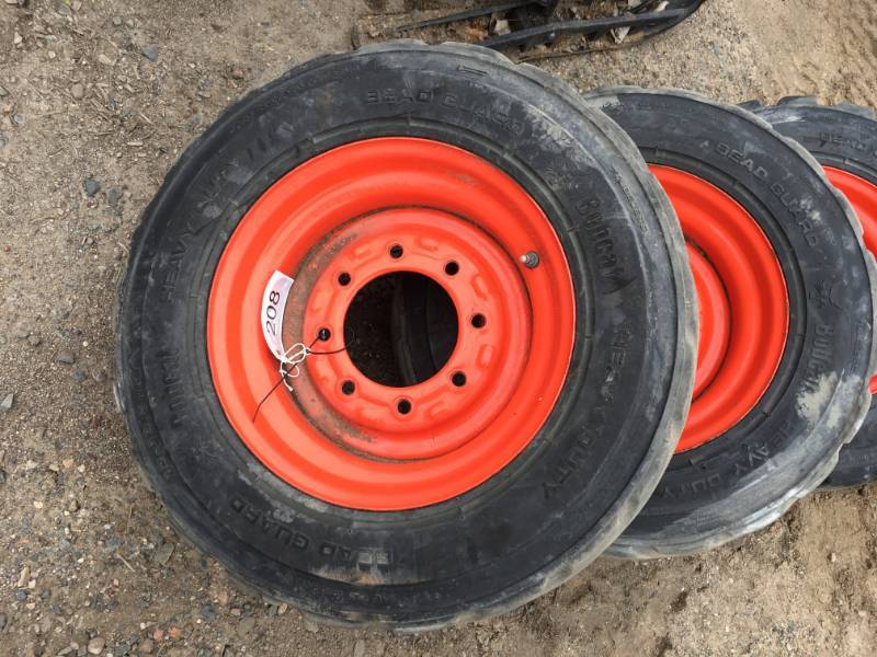 lot 208 image: 4 Bobcat Skid Loader Tires