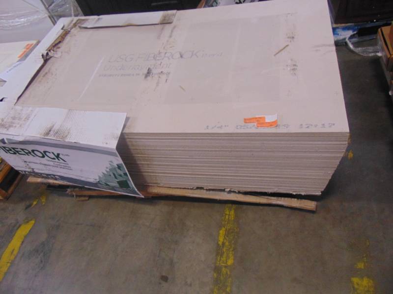 lot 21 image: Entire Pallet - Fiberock 14 in. x 3 ft. x 5 ft. Aqua-Tough Underlayment 06100246005