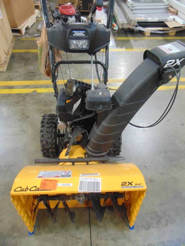 lot 75 image: Cub Cadet 24 in. 208cc 2-Stage Electric Start Gas Snow Blower with Power Steering 2X 24