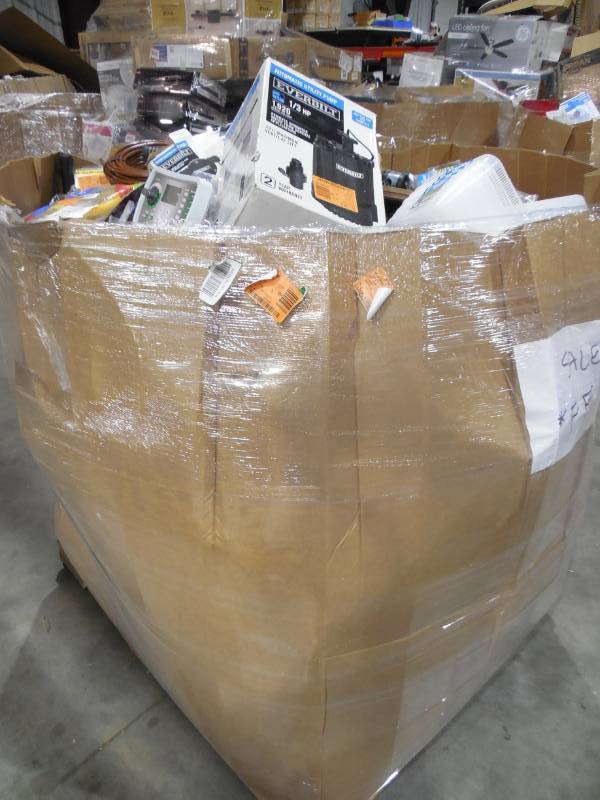 lot 3 image: WHOLESALE PALLET LOT OF GENERAL MERCHANDISE, SMALLS- TOOLS,HARDWARE ITEMS