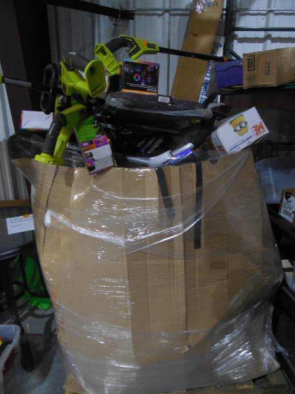 lot 24 image: WHOLESALE PALLET LOT OF GENERAL MERCHANDISE, POWER TOOLS, SEASONAL,