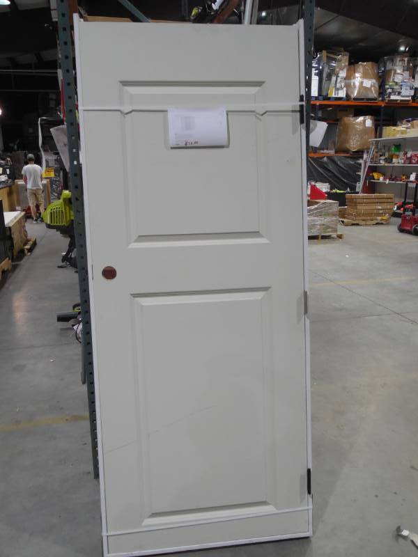 lot 150 image: Masonite 30 in. x 80 in. Solidoor 2-Panel Square Top Top Solid-Core Smooth Primed Composite Single Prehung Interior Door