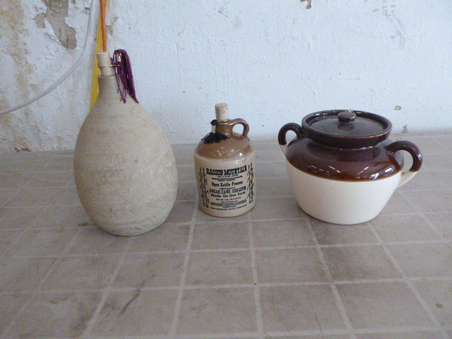 lot 67 image: 2 Stoneware Jugs and Bean Pot