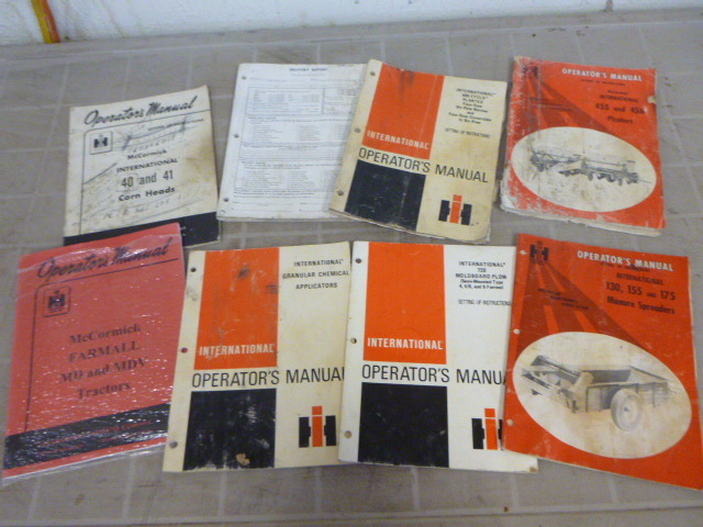 lot 126 image: Old Operators Manuals
