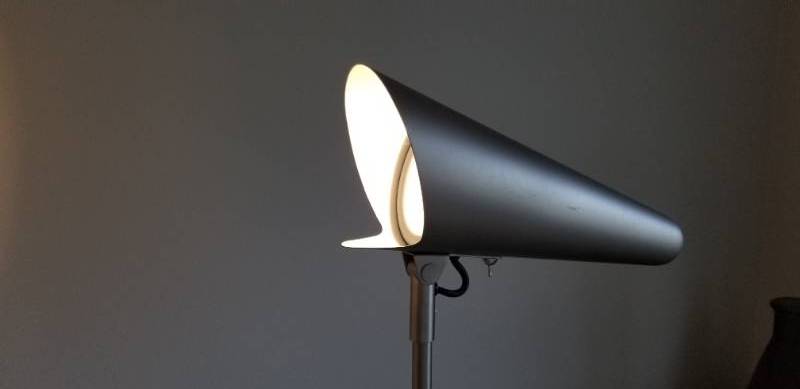 lot 51 image: Ikea Brushed Aluminum Torpedo Floor Lamp, 2 of 2