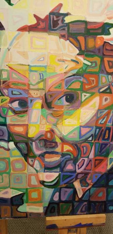 lot 22 image: Oil on Board Portrait of a Woman