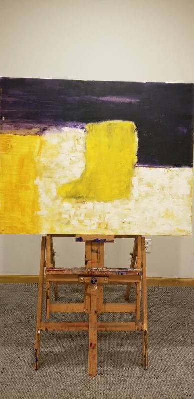 lot 21 image: Oil Painting on Canvas Modern Perspective Right