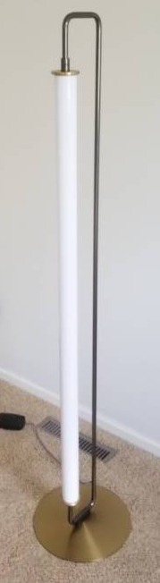 lot 11 image: West Elm Pillar Illuminated Tube Floor Lamp