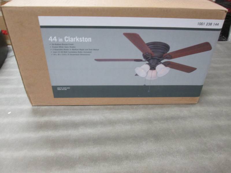 lot 2 image: Clarkston 44 in Indoor oil Rubbed B...