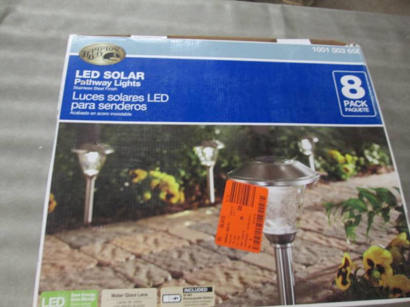 lot 21 image: Hampton Bay Solar Stainless Outdoor...