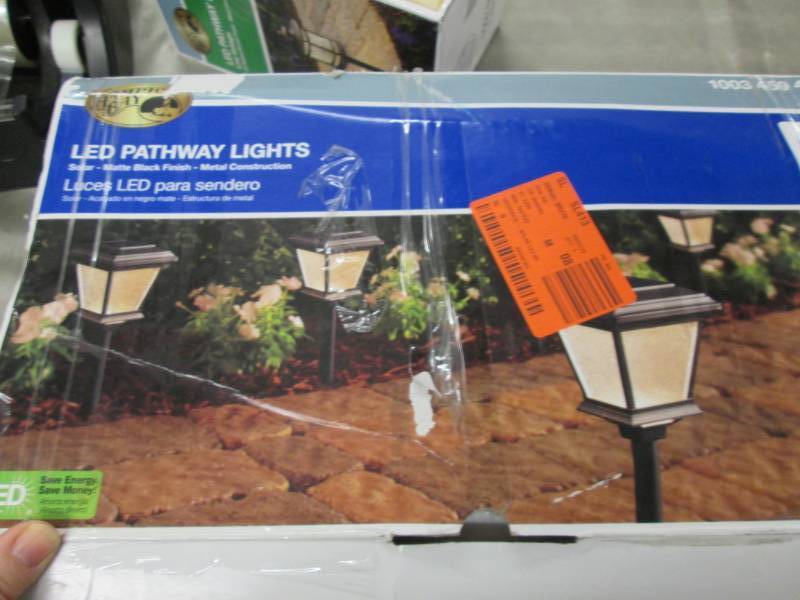 lot 63 image: Hampton Bay Solar 0.2-Watt Black Ou...