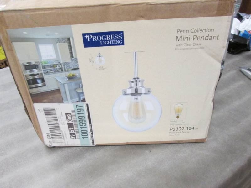 lot 81 image: Progress Lighting MiniPendant...