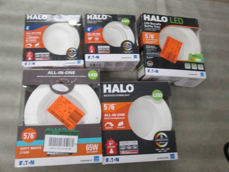 lot 85 image: 5 Assorted Halo Light Trims...