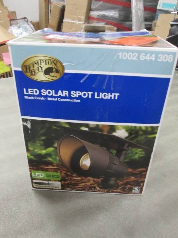 lot 97 image: Hampton Bay Solar Black Outdoor Int...