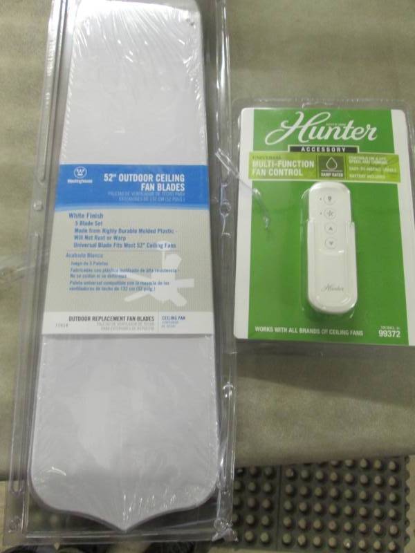 lot 102 image: Outdoor Ceiling Fan Blades, Multi-F...
