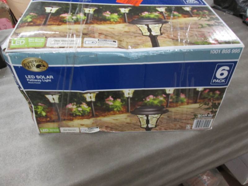 lot 128 image: Hampton Bay Solar Black Outdoor Int...