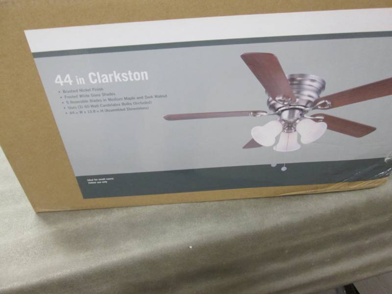 lot 137 image: Clarkston 44 in. Indoor Brushed Nic...