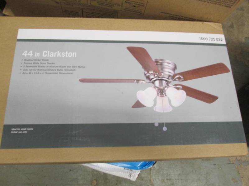 lot 138 image: Clarkston 44 in. Indoor Brushed Nic...