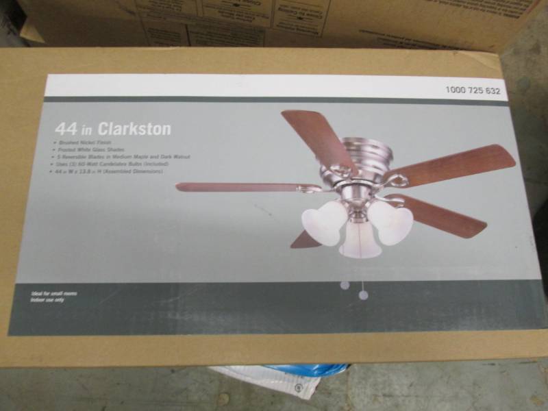 lot 139 image: Clarkston 44 in. Indoor Brushed Nic...