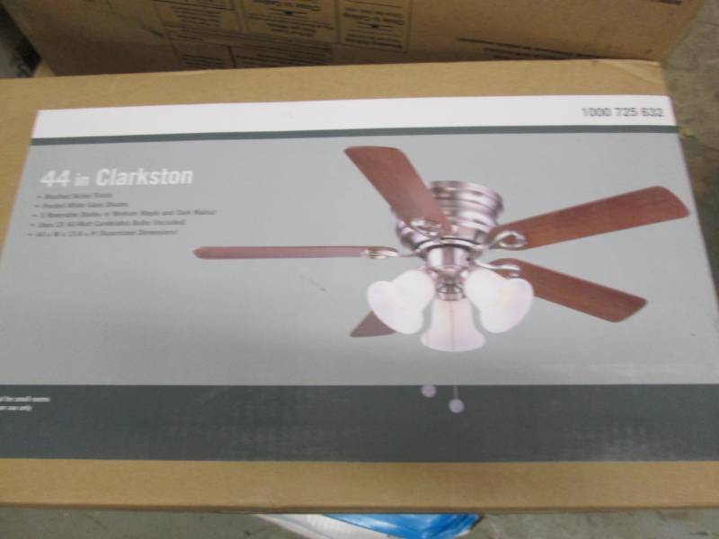 lot 140 image: Clarkston 44 in. Indoor Brushed Nic...