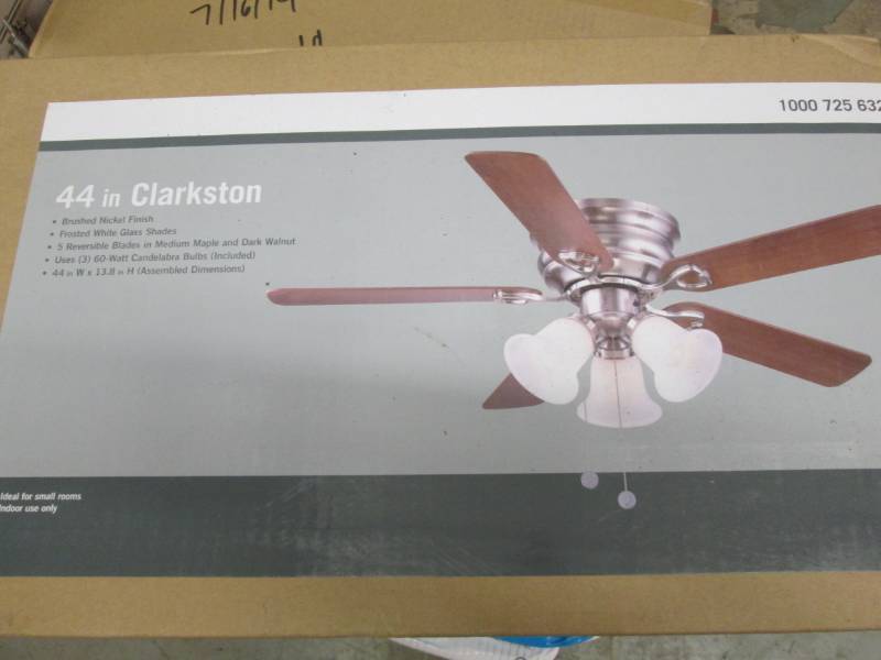 lot 143 image: Clarkston 44 in. Indoor Brushed Nic...