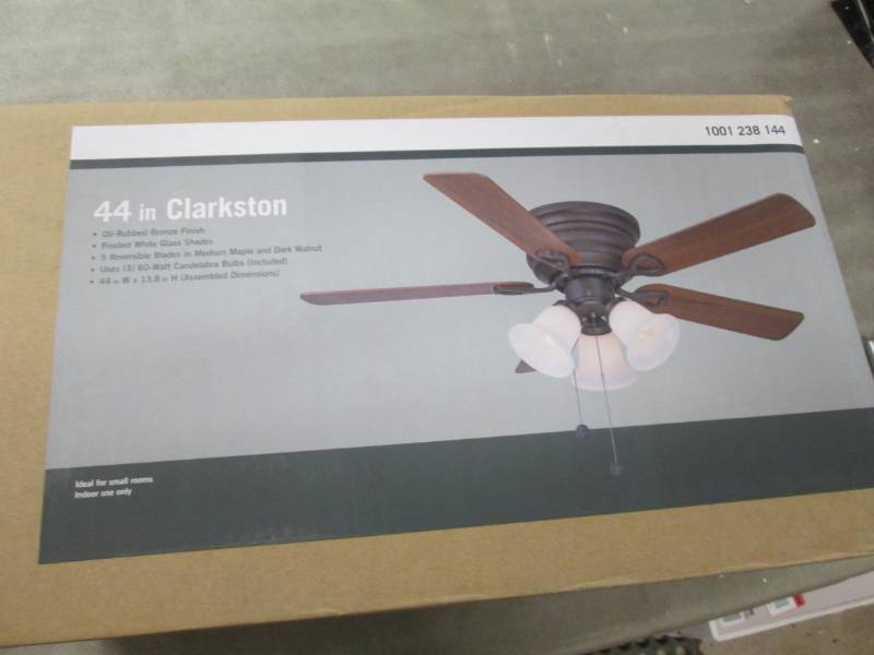 lot 144 image: Clarkston 44 in. Indoor Brushed Nic...