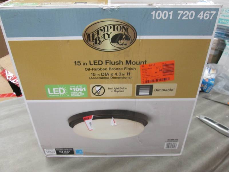lot 151 image: Hampton Bay 15 in. 225-Watt Equival...