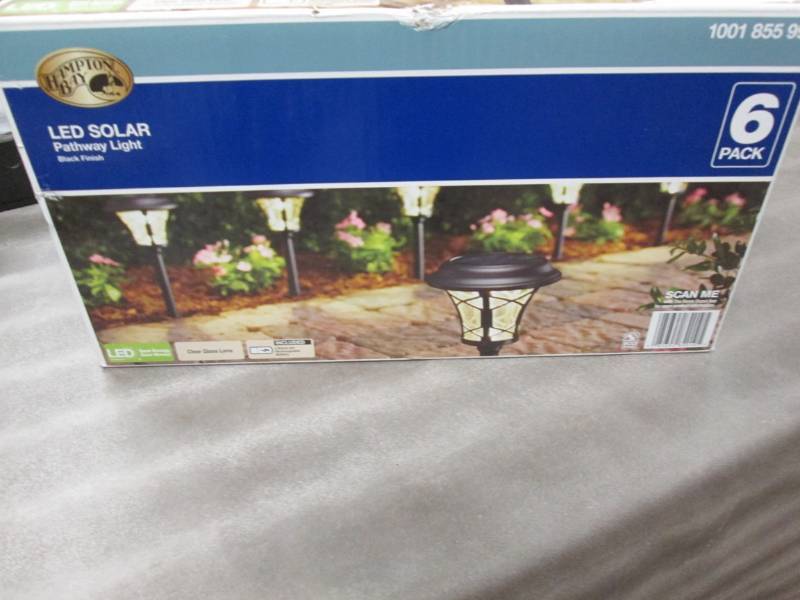 lot 170 image: Hampton Bay Solar Black Outdoor Int...