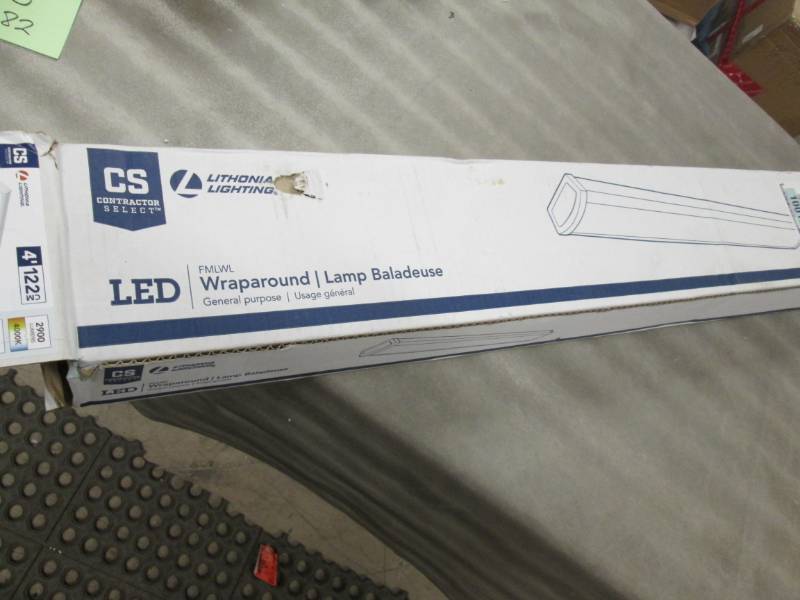 lot 182 image: Lithonia Lighting FMLWL 48 840 4 ft...