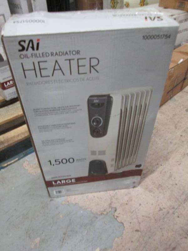 lot 196 image: Sai Oil Filled Radiator Heater 1500...