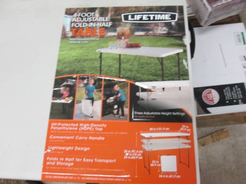 lot 261 image: Lifetime 4 ft Adjustable(24-36inch)...