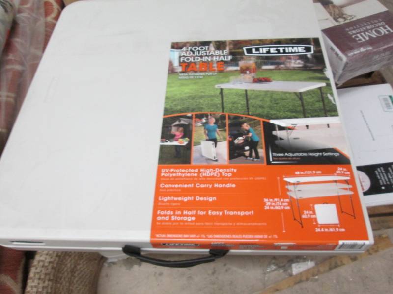 lot 263 image: Lifetime 4 ft Adjustable(24-36inch)...