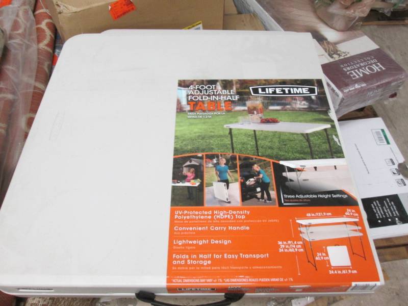 lot 265 image: Lifetime 4 ft Adjustable(24-36inch)...
