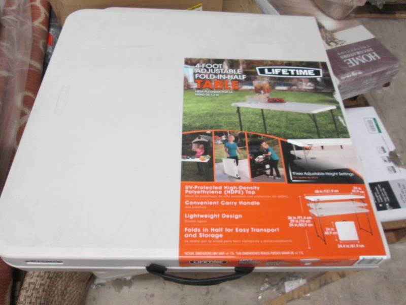 lot 267 image: Lifetime 4 ft Adjustable(24-36inch)...
