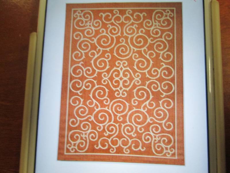 lot 276 image: Hampton Bay Scroll Terrcotta 5ft 3 ...