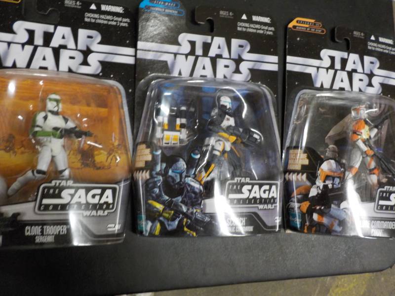 lot 6 image: Star Wars new in package set of 3...