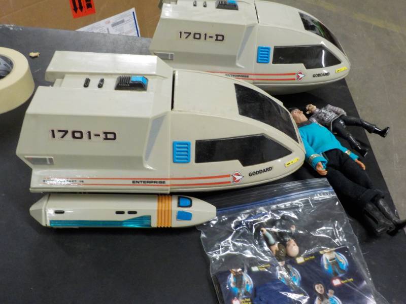 lot 19 image: Star Trek Shuttles and Figurines...